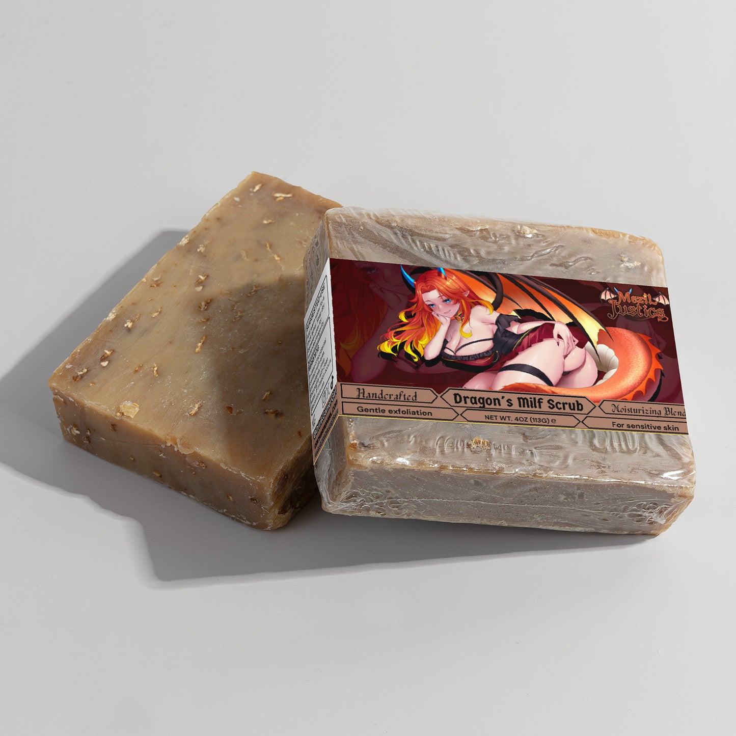Mezil Justice - Dragon's Milf Scrub Oat Milk Honey Soap