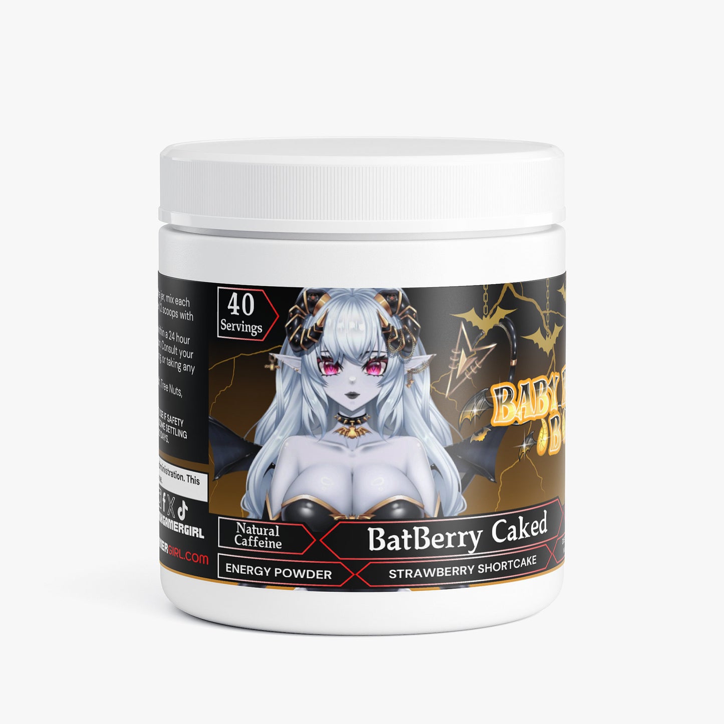 BabyBatB -  BatBerry Caked Energy Powder (Strawberry Shortcake)