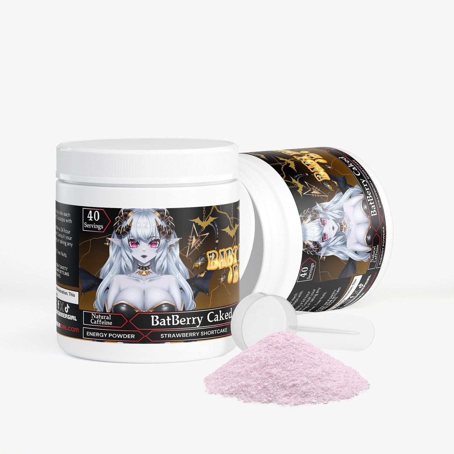 BabyBatB -  BatBerry Caked Energy Powder (Strawberry Shortcake)