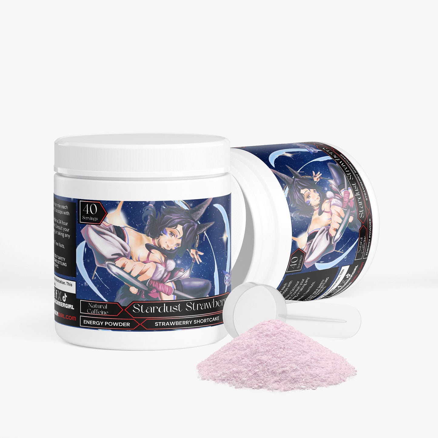 Miss Dusk - Stardust Strawberry Energy Powder (Strawberry Shortcake)