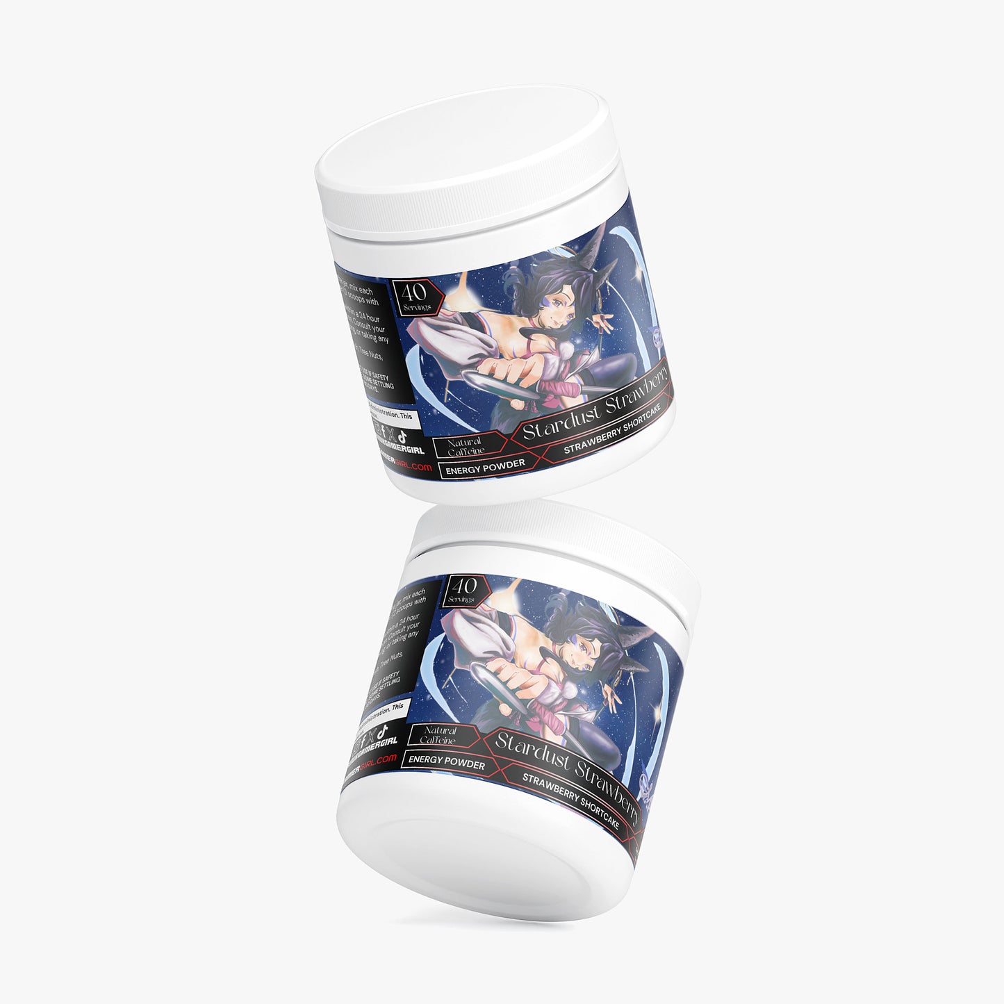 Miss Dusk - Stardust Strawberry Energy Powder (Strawberry Shortcake)