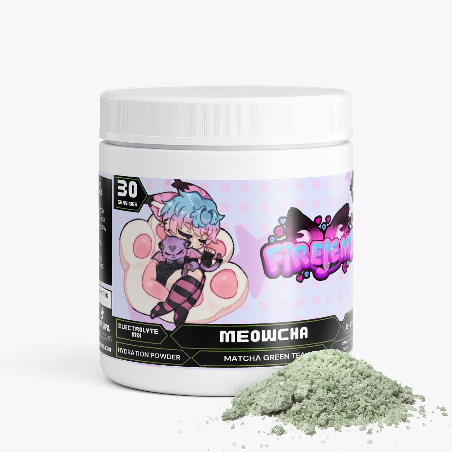 Firejemz - Meowcha Hydration Powder (Matcha Green Tea)