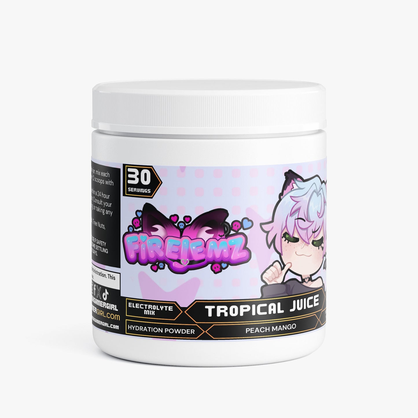 Firejemz - Tropical Juice Hydration Powder (Peach Mango)