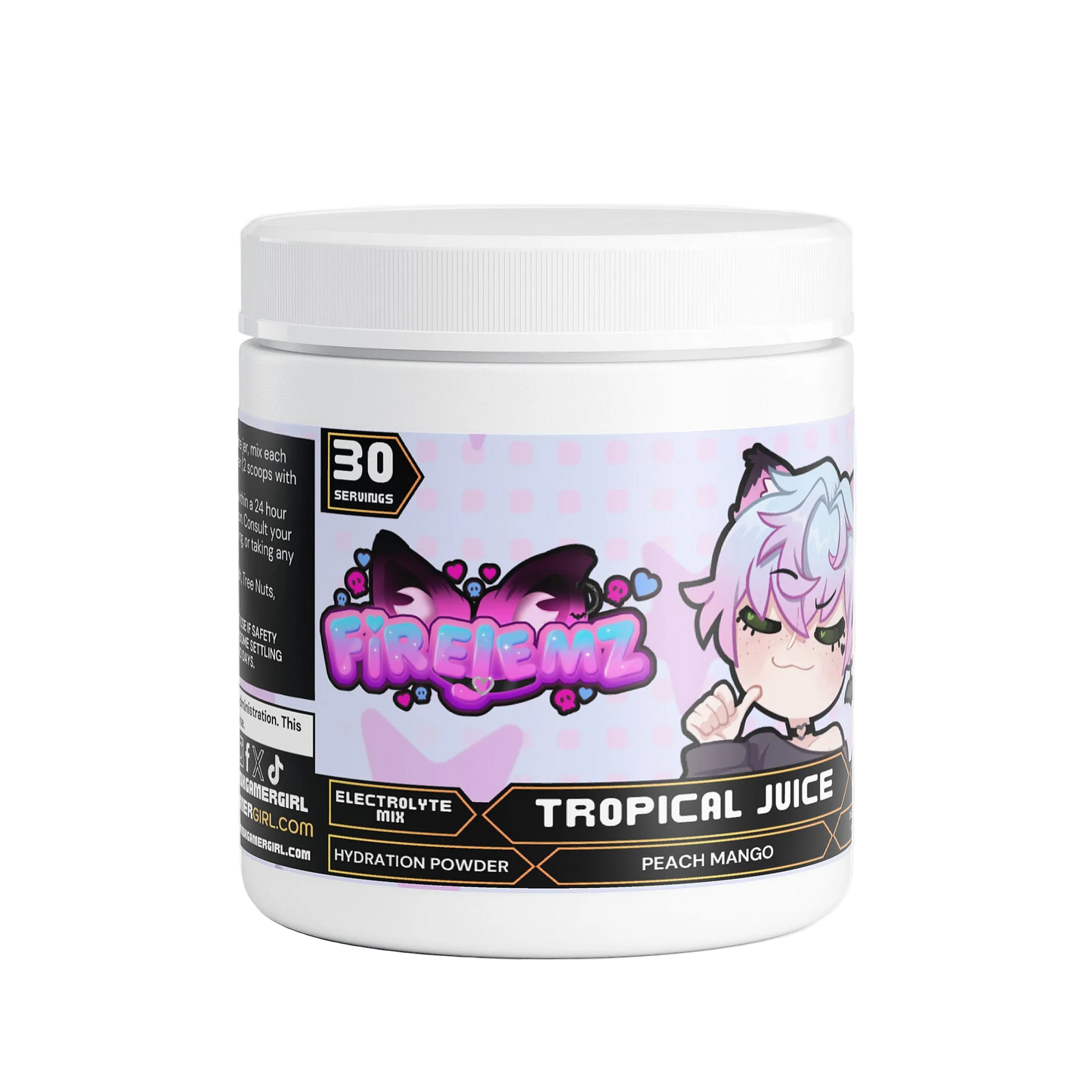 Firejemz - Tropical Juice Hydration Powder (Peach Mango)