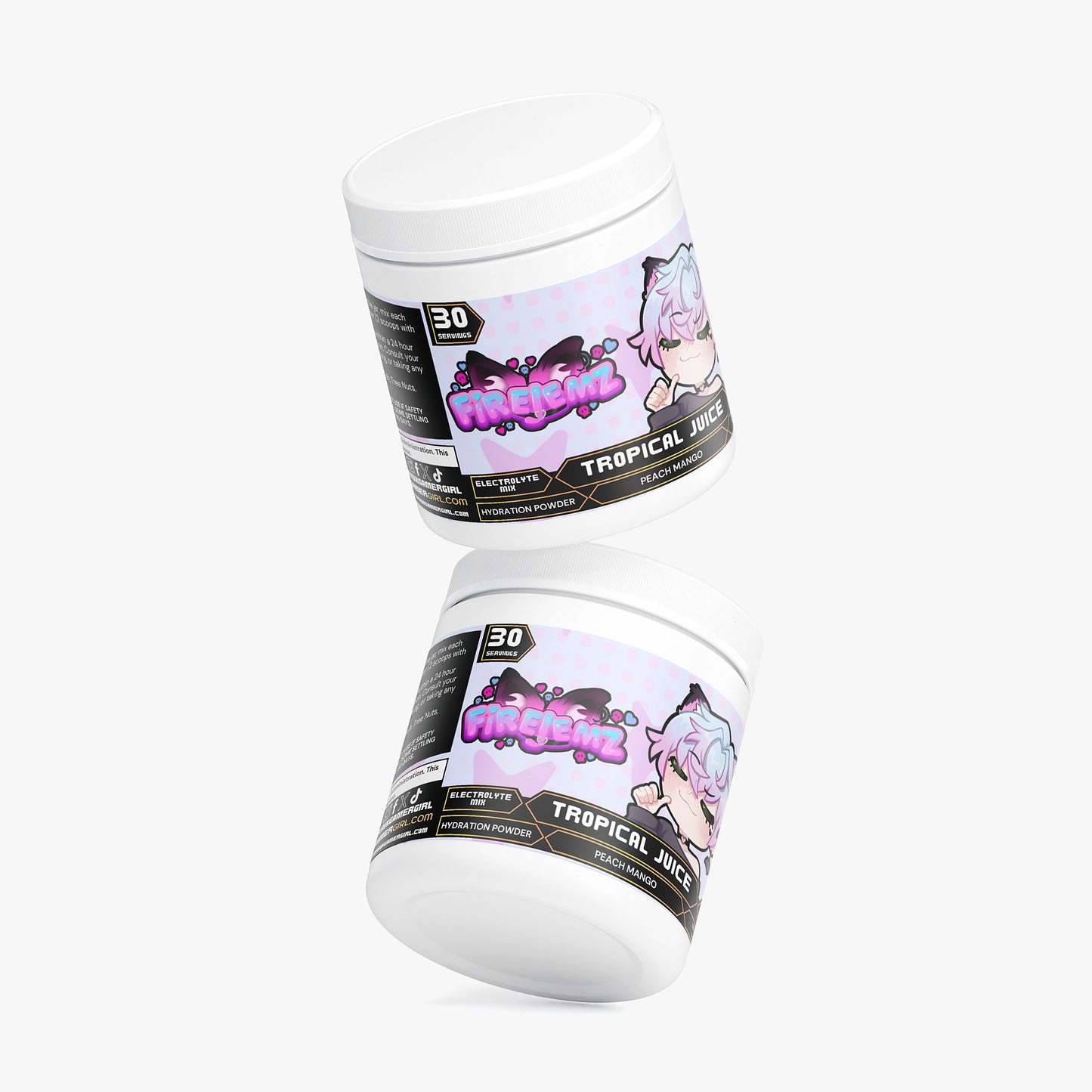 Firejemz - Tropical Juice Hydration Powder (Peach Mango)