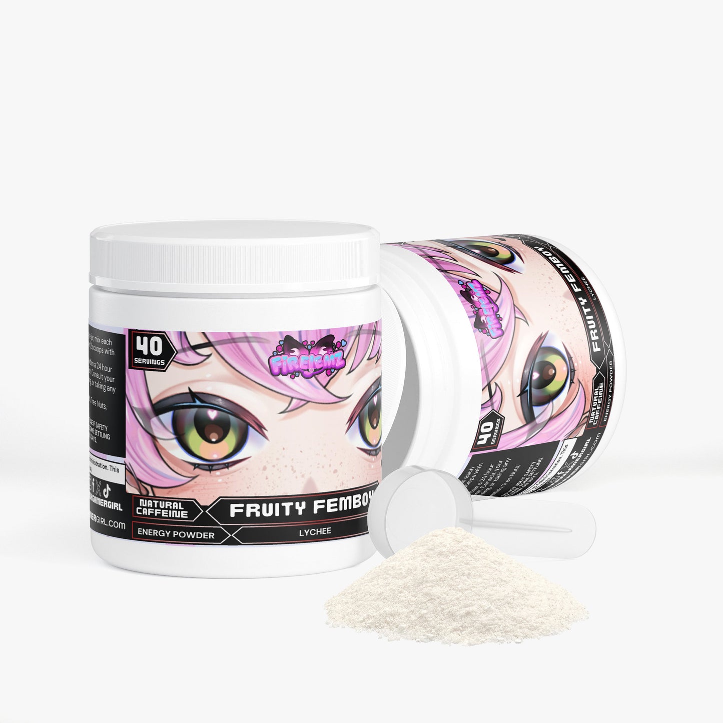 Firejemz - Fruity Femboy Energy Powder (Lychee Splash Energy)