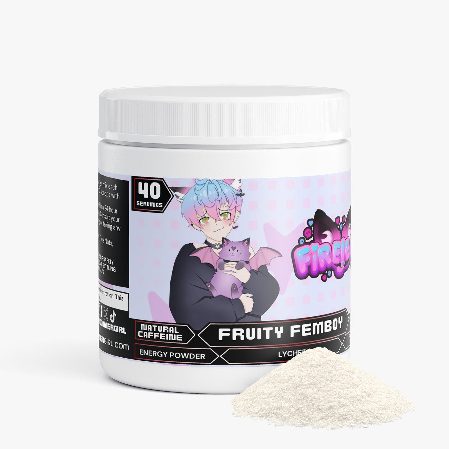 Firejemz - Fruity Femboy Energy Powder (Lychee Splash Energy)