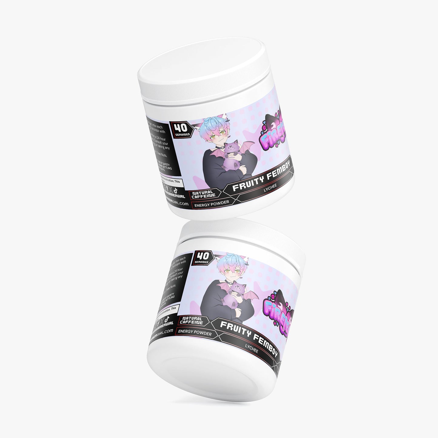 Firejemz - Fruity Femboy Energy Powder (Lychee Splash Energy)