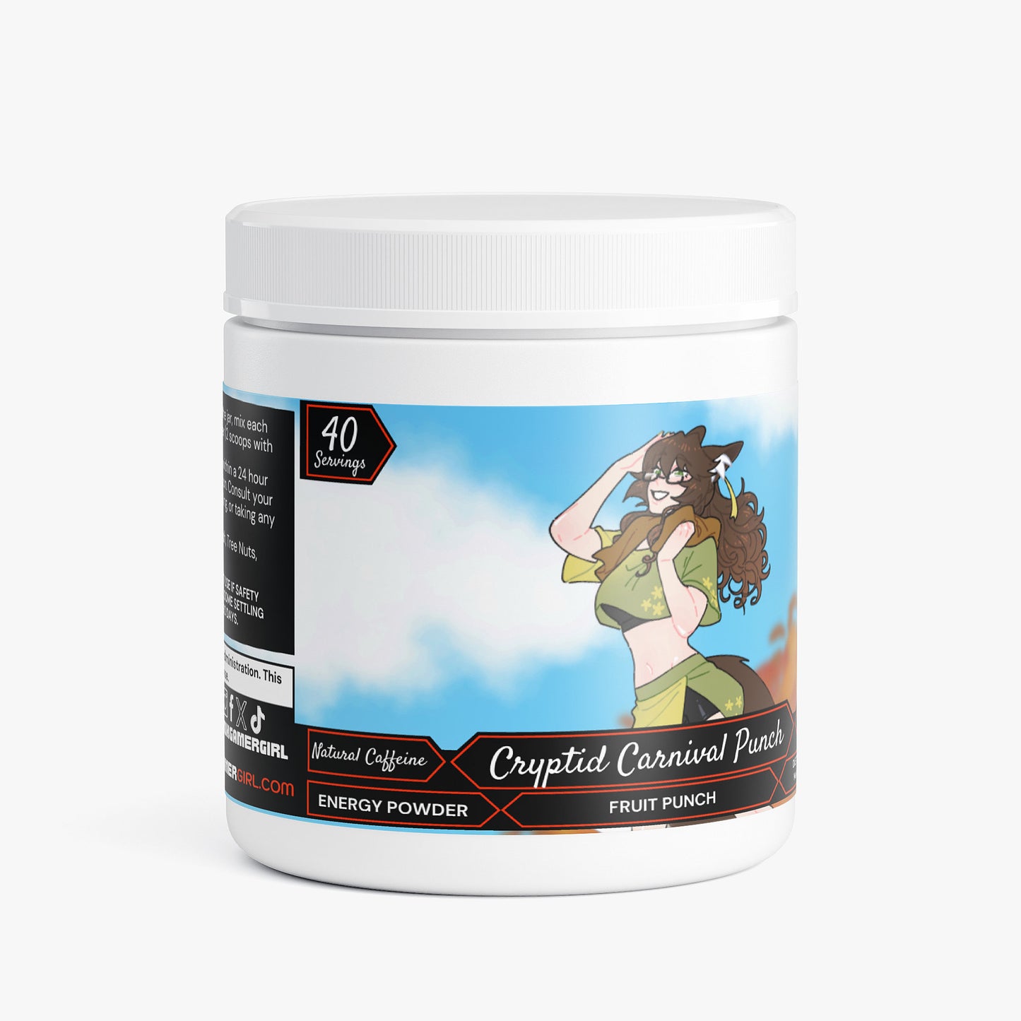 MusicalFox30 - Cryptid Carnival Punch Energy Powder (Fruit Punch)