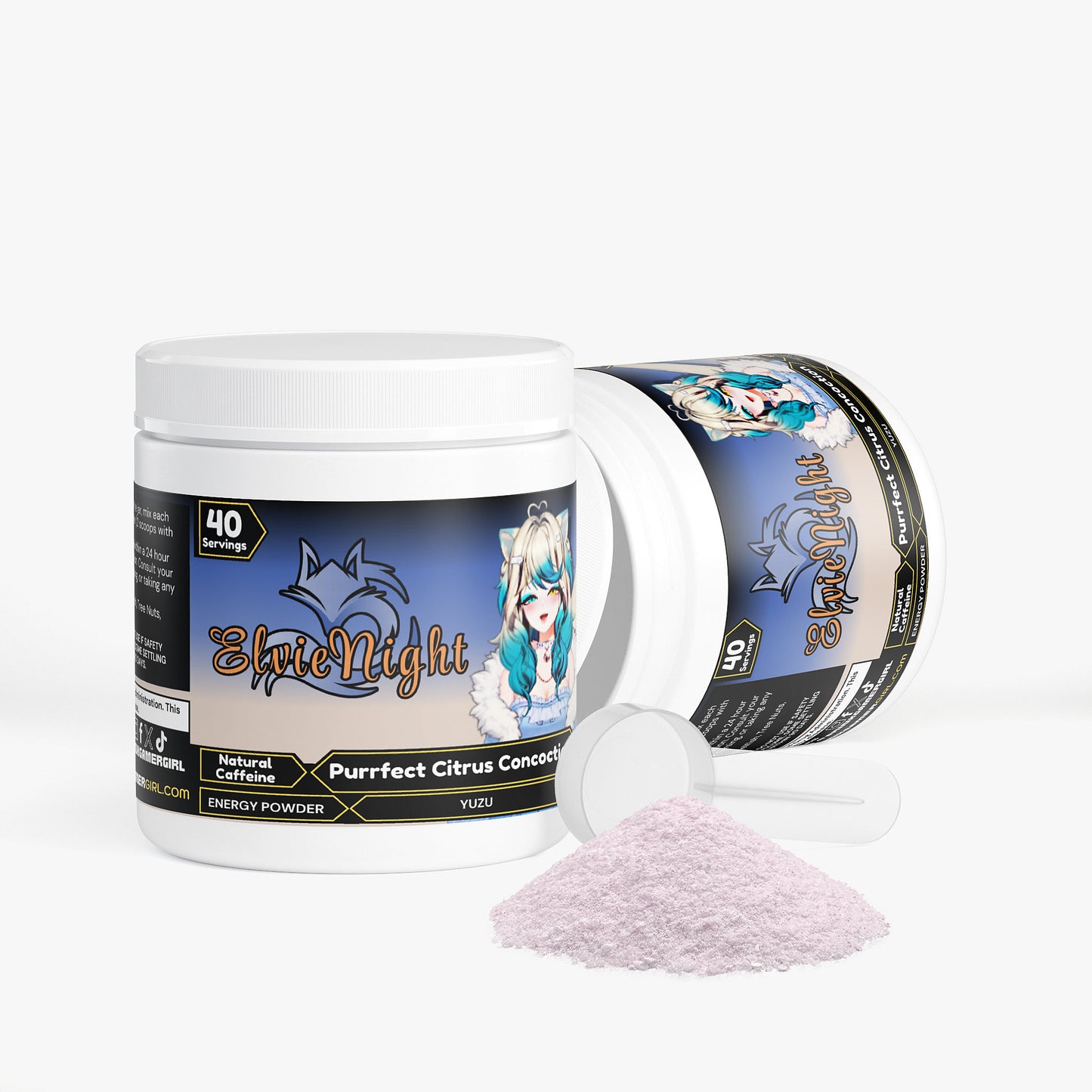 ElvieNight - Purrfect Citrus Concoction Energy Powder (Yuzu Flavor)