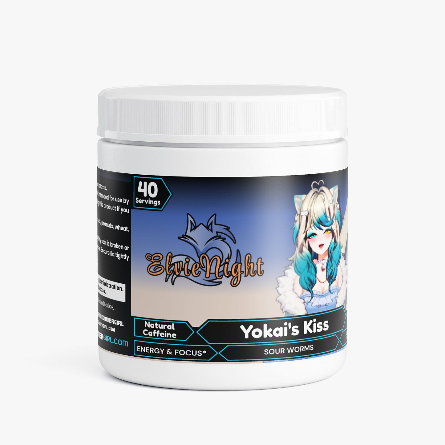 ElvieNight - Yokai's Kiss Focus Powder (Sour Worms)