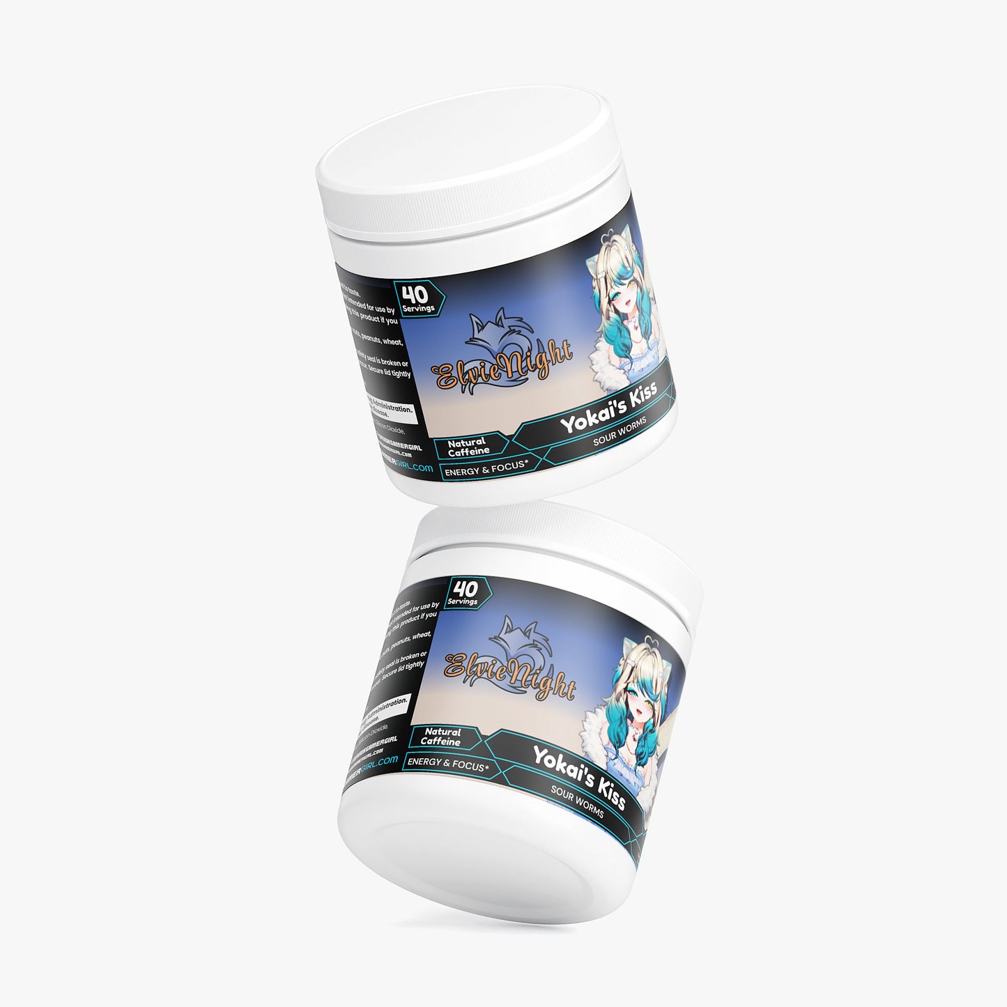 ElvieNight - Yokai's Kiss Focus Powder (Sour Worms)