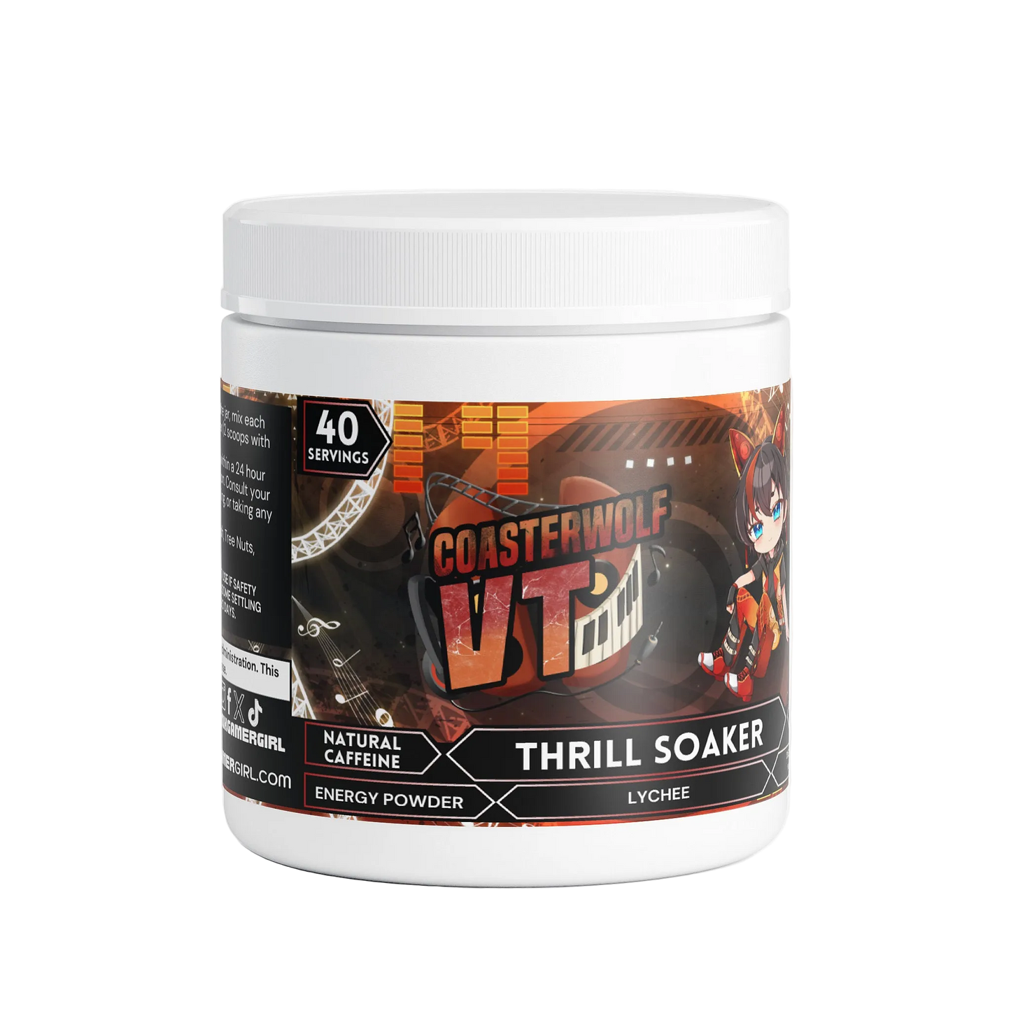 CoasterwolfVT - Thrill Soaker Energy Powder (Lychee Energy)