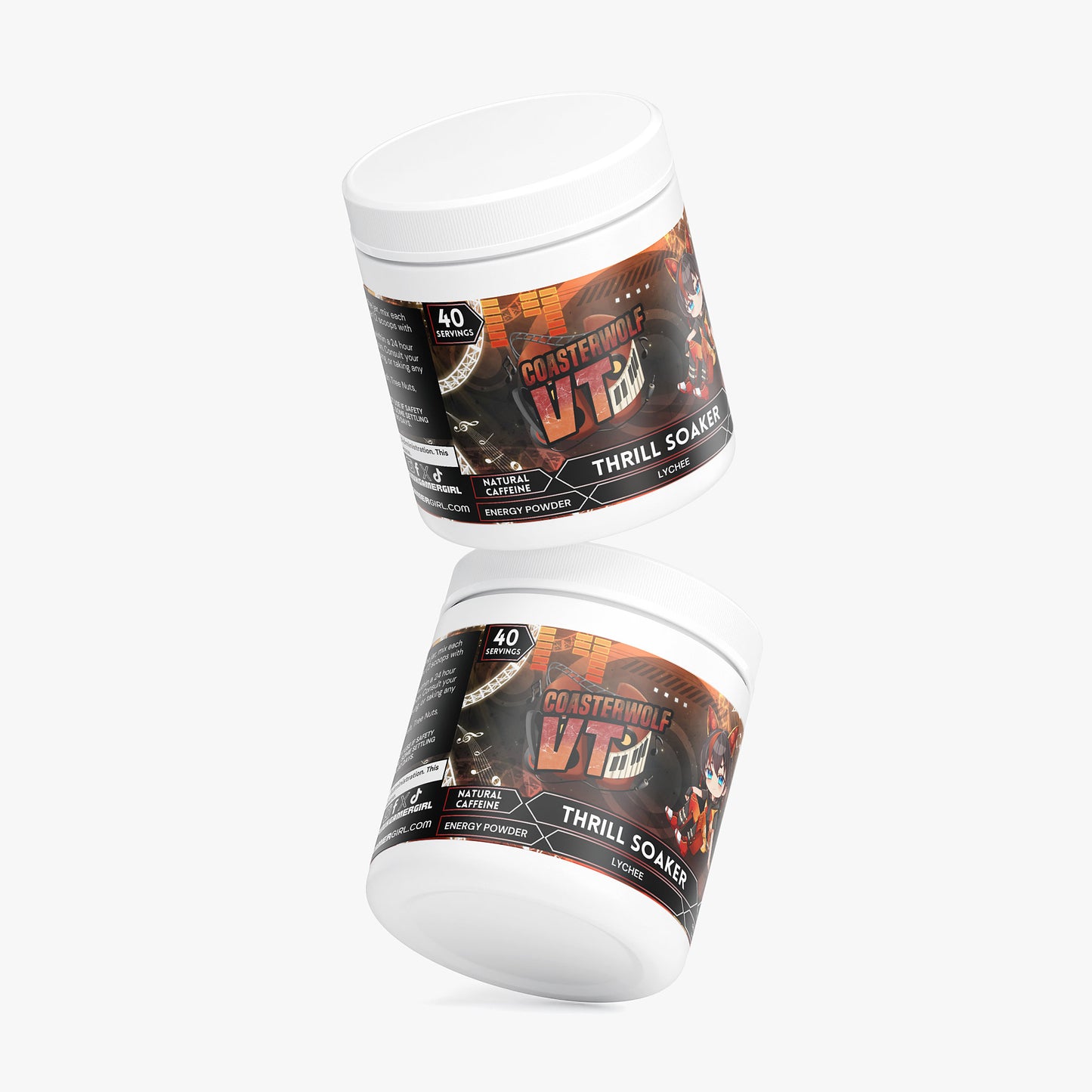 CoasterwolfVT - Thrill Soaker Energy Powder (Lychee Energy)