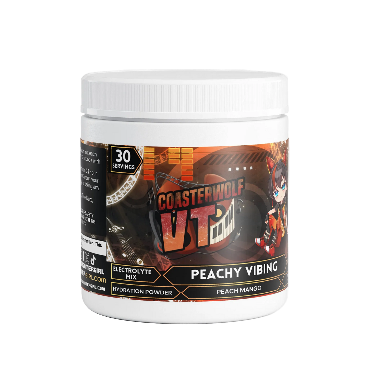 CoasterwolfVT - Peachy Vibing Hydration Powder (Peach Mango)