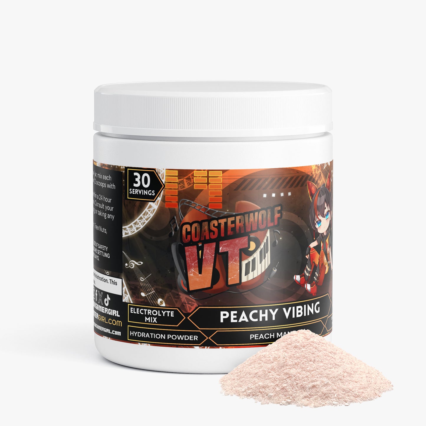 CoasterwolfVT - Peachy Vibing Hydration Powder (Peach Mango)