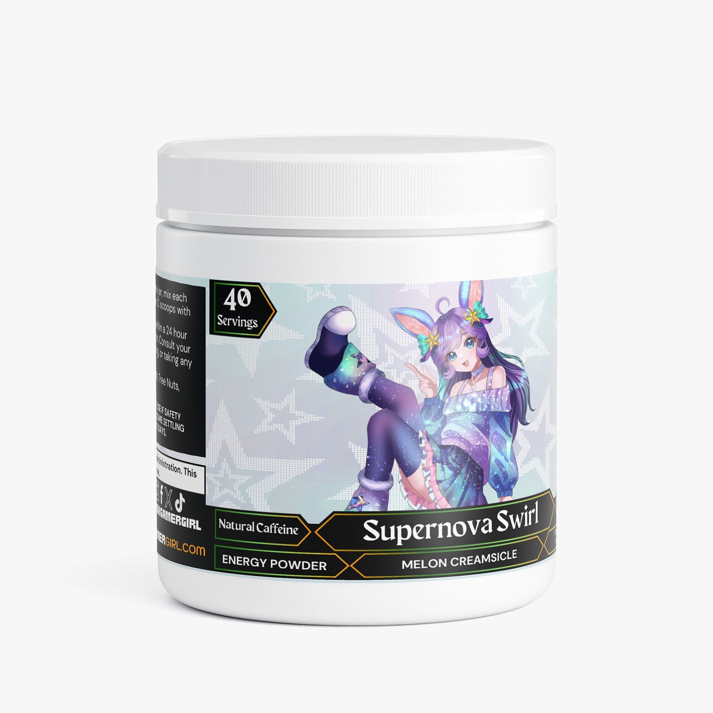 AuroraTheBunny - Supernova Swirl Energy Powder (Melon Creamsicle)
