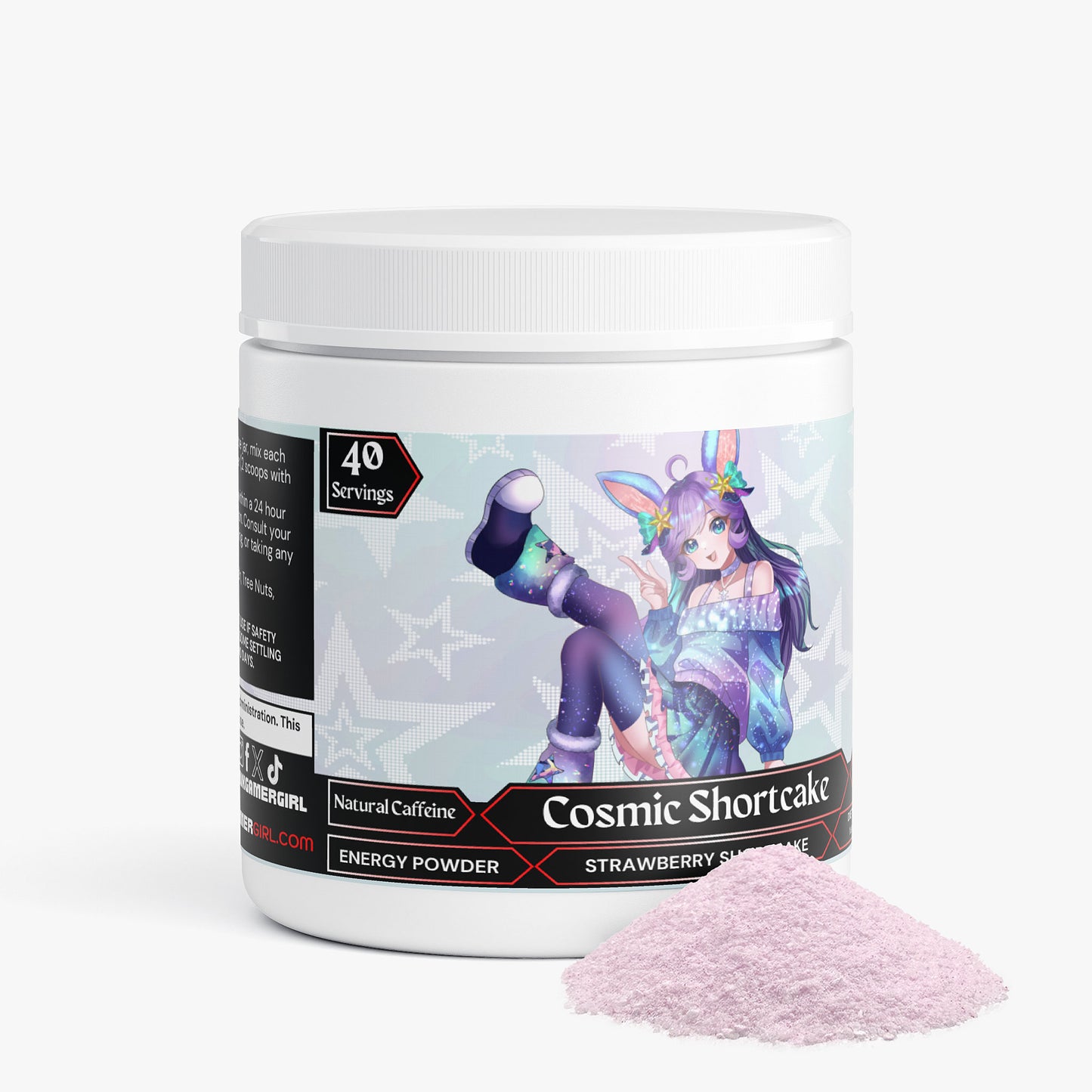 AuroraTheBunny - Cosmic Shortcake Energy Powder (Strawberry Shortcake)