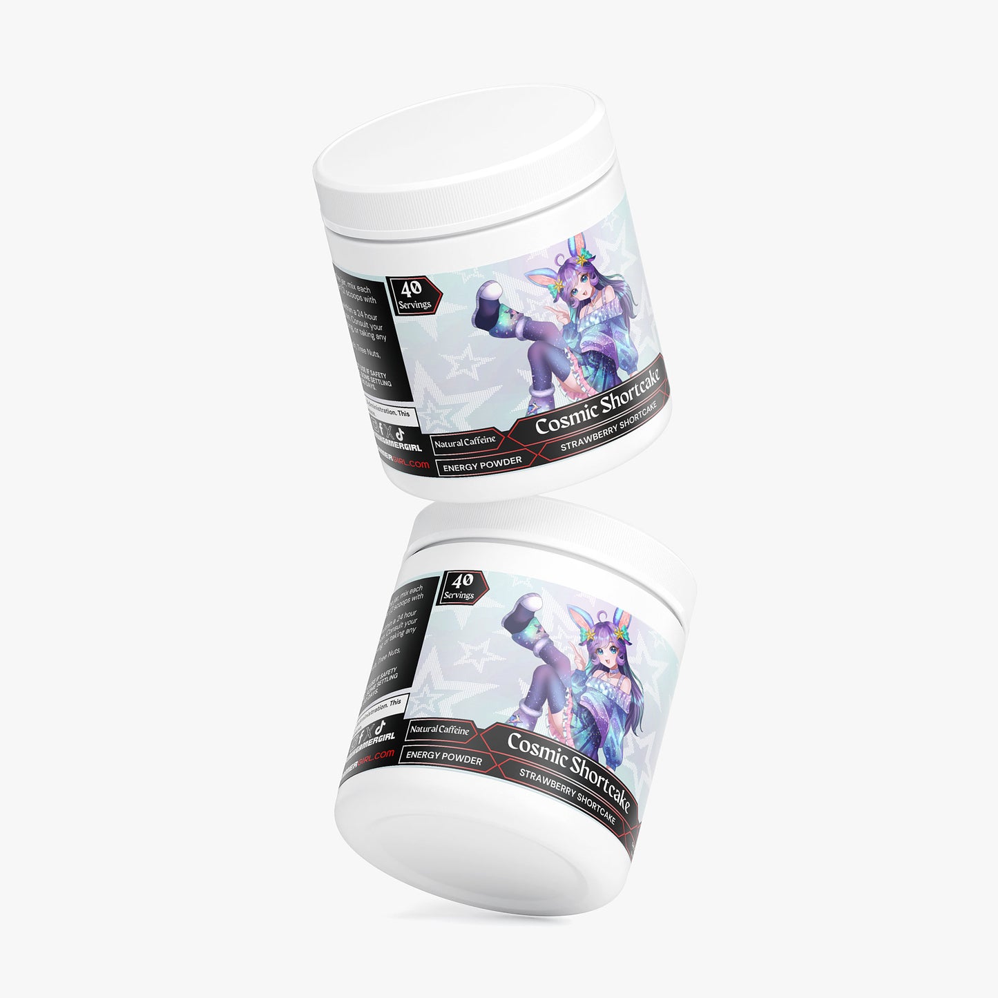 AuroraTheBunny - Cosmic Shortcake Energy Powder (Strawberry Shortcake)