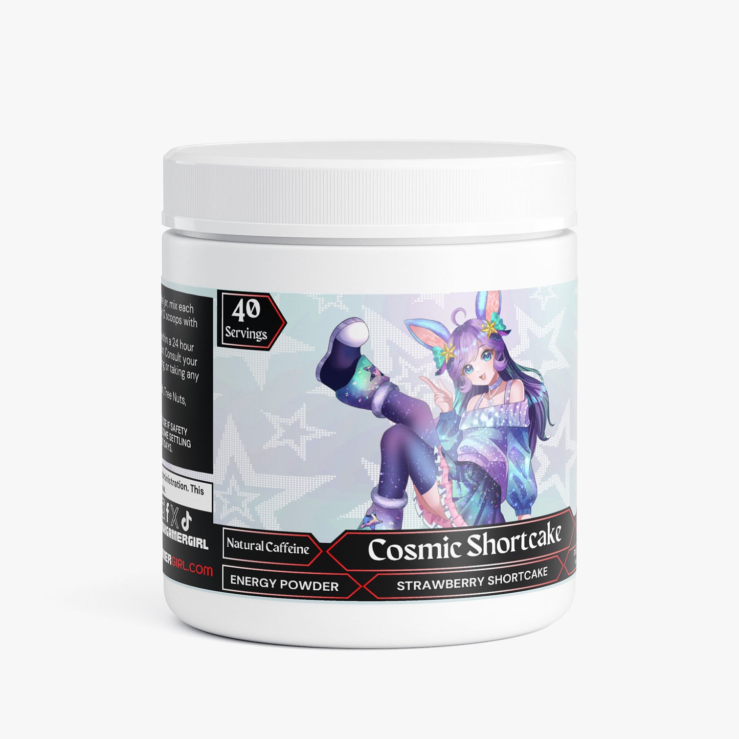AuroraTheBunny - Cosmic Shortcake Energy Powder (Strawberry Shortcake)