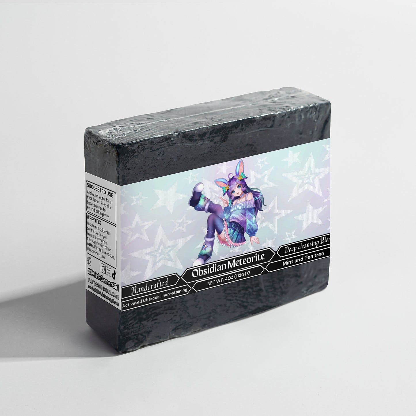 AuroraTheBunny - Obsidian Meteorite Charcoal Soap