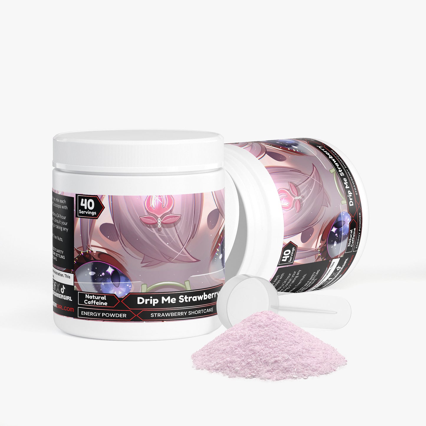 KomohanaVT - Drip Me Strawberry Energy Powder (Strawberry Shortcake)