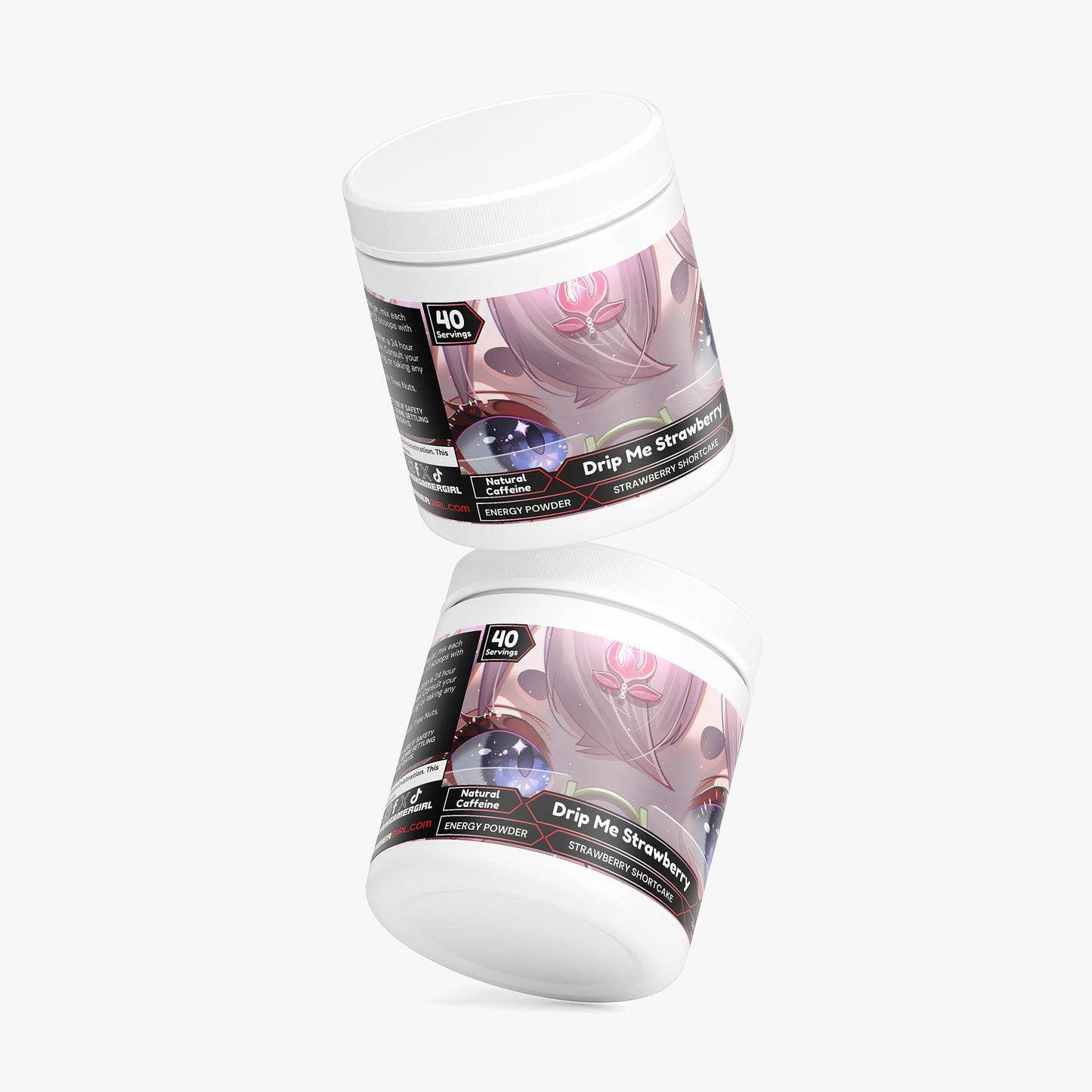 KomohanaVT - Drip Me Strawberry Energy Powder (Strawberry Shortcake)