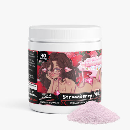 Kirbymochii - Strawberry Milk Energy Powder (Strawberry Shortcake)