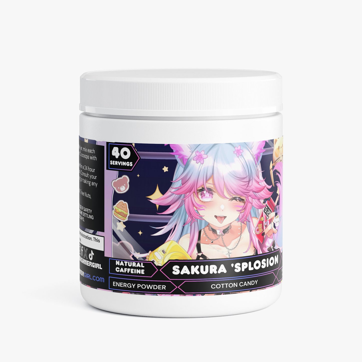 Akuma Miko - Sakura 'Splosion Energy Powder (Cotton Candy)