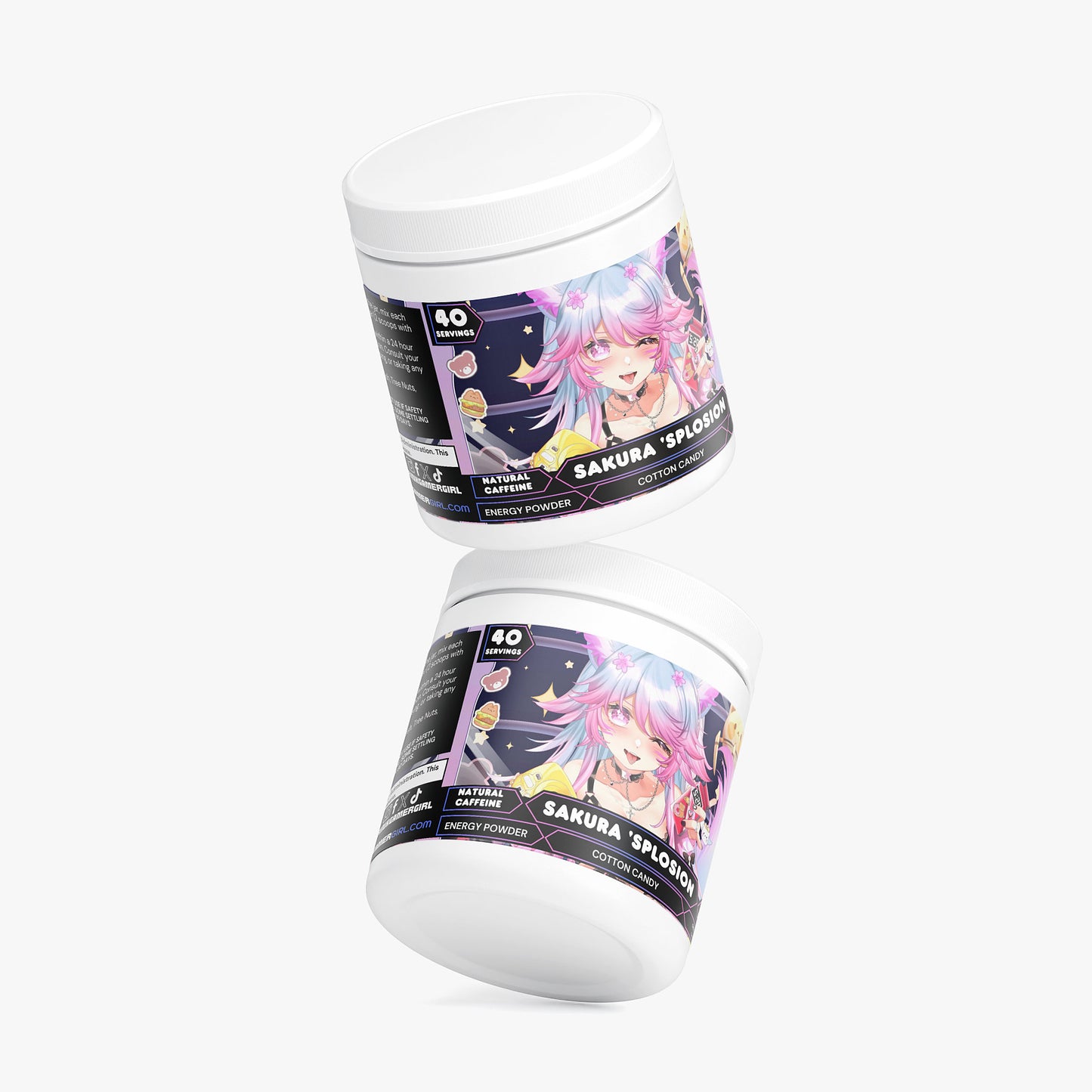 Akuma Miko - Sakura 'Splosion Energy Powder (Cotton Candy)
