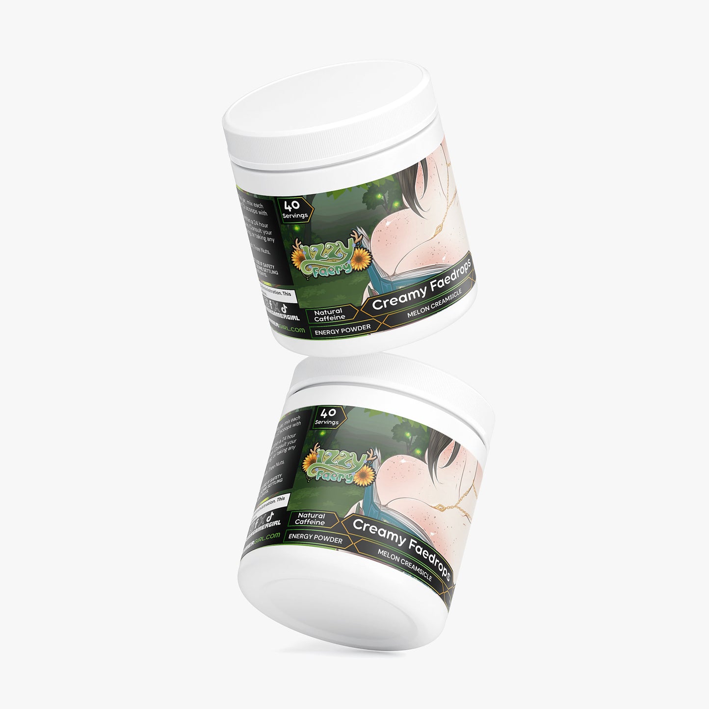 Izzy Faery - Creamy Faedrops Energy Powder (Melon Creamsicle)