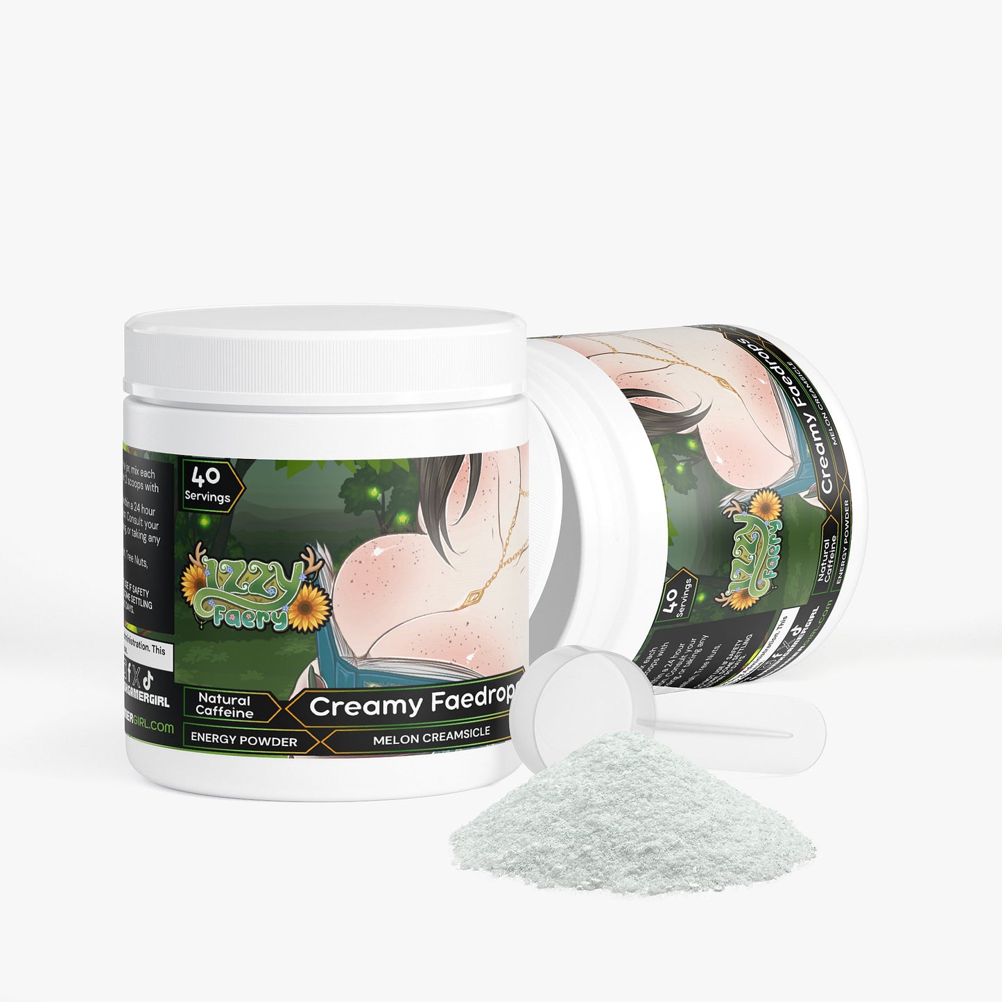 Izzy Faery - Creamy Faedrops Energy Powder (Melon Creamsicle)