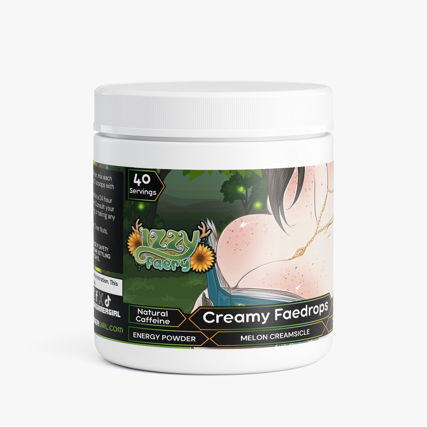 Izzy Faery - Creamy Faedrops Energy Powder (Melon Creamsicle)