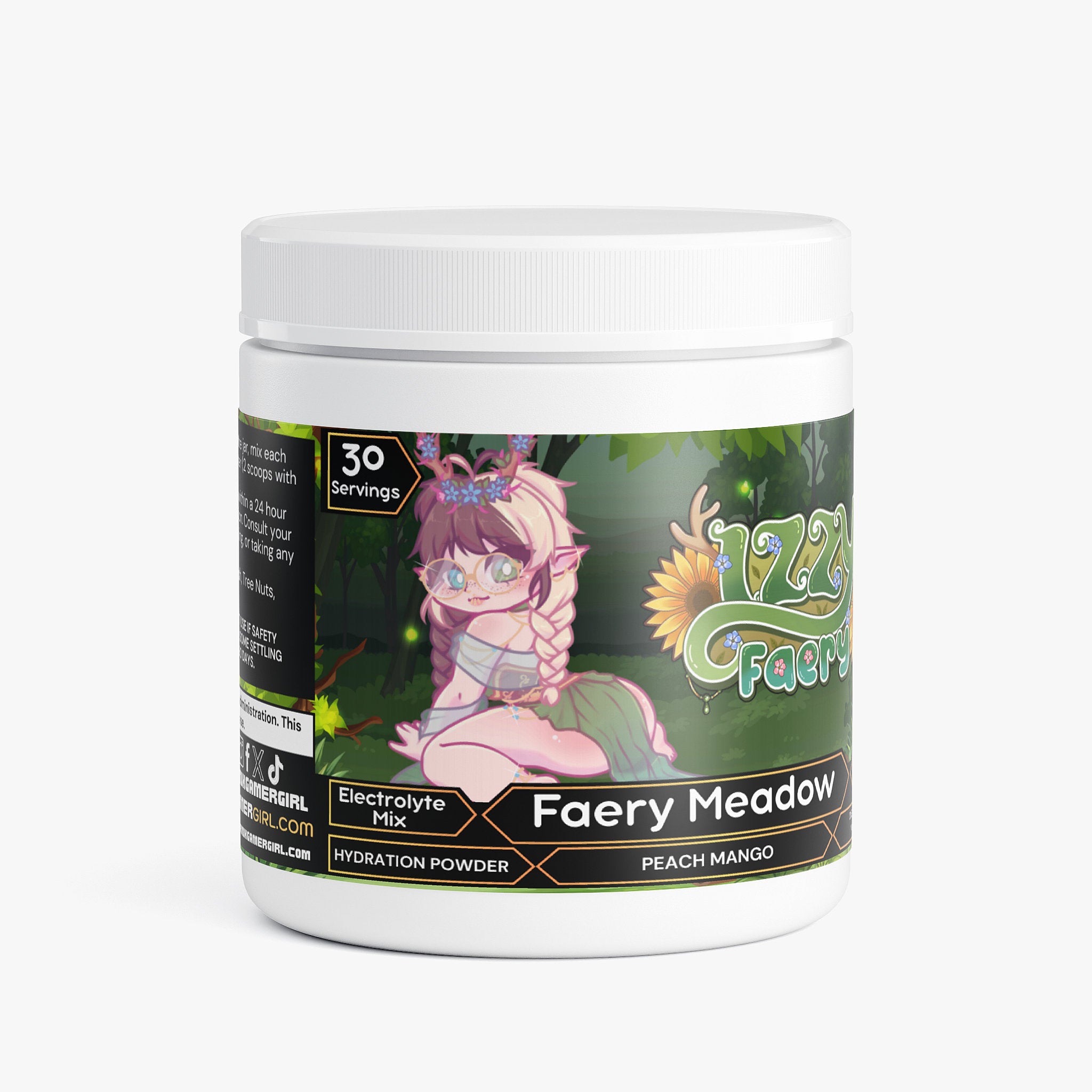 Izzy Faery - Faery Meadow Hydration Powder (Peach Mango) – Drink Gamer Girl