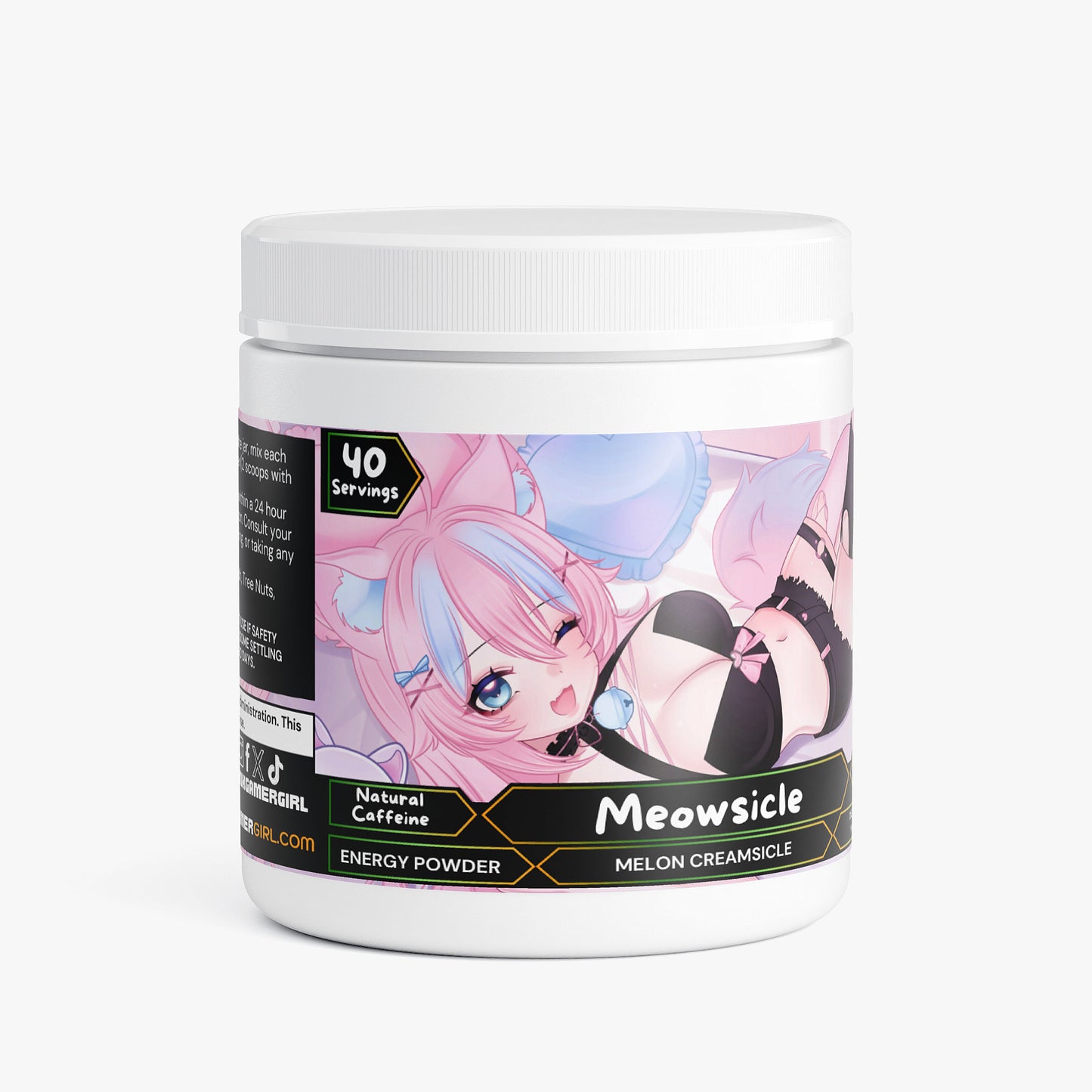 Plushyloz - Meowsicle Energy Powder (Melon Creamsicle)
