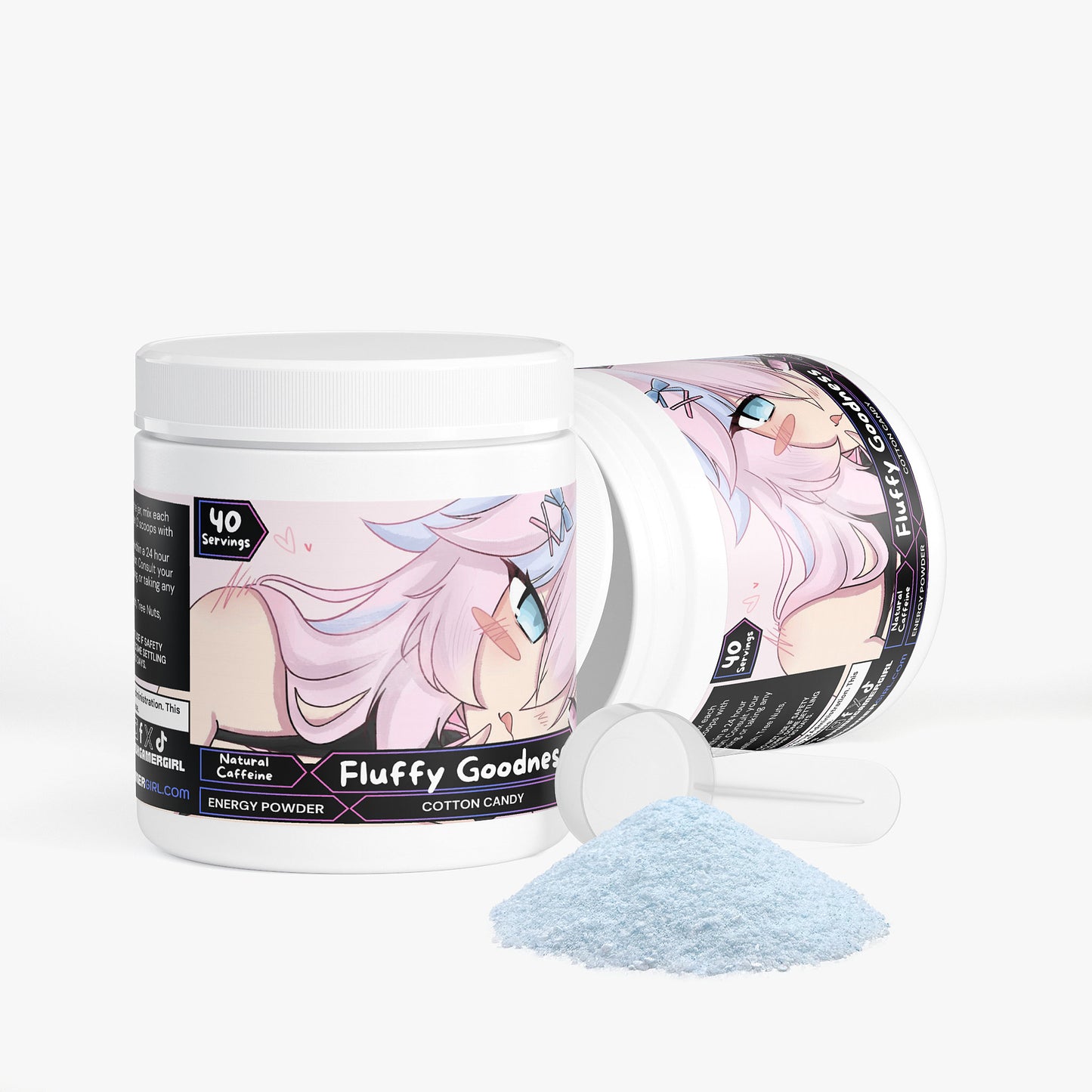Plushyloz - Fluffy Goodness Energy Powder (Cotton Candy)