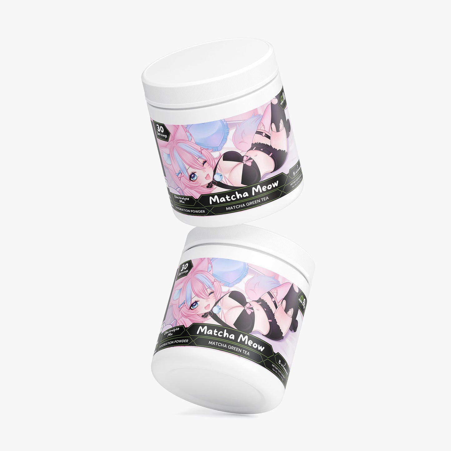 Plushyloz - Matcha Meow Hydration Powder (Matcha Green Tea)