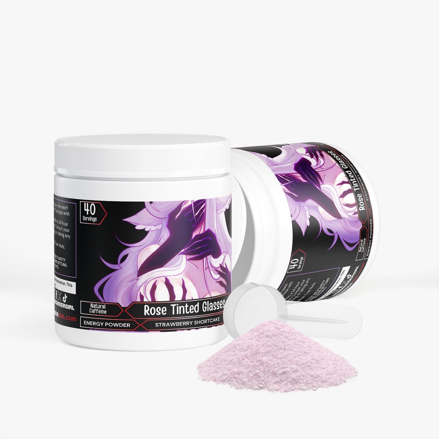 MuseMallow - Rose Tinted Glasses Energy Powder (Strawberry Shortcake)