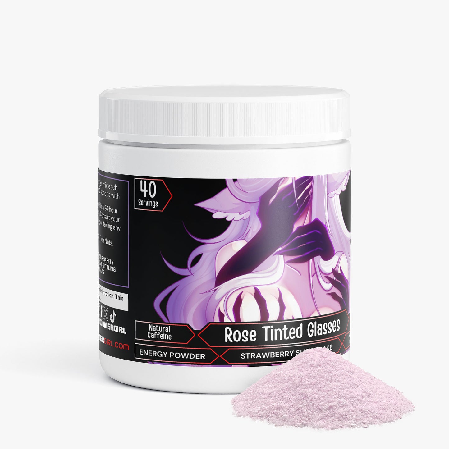 MuseMallow - Rose Tinted Glasses Energy Powder (Strawberry Shortcake)