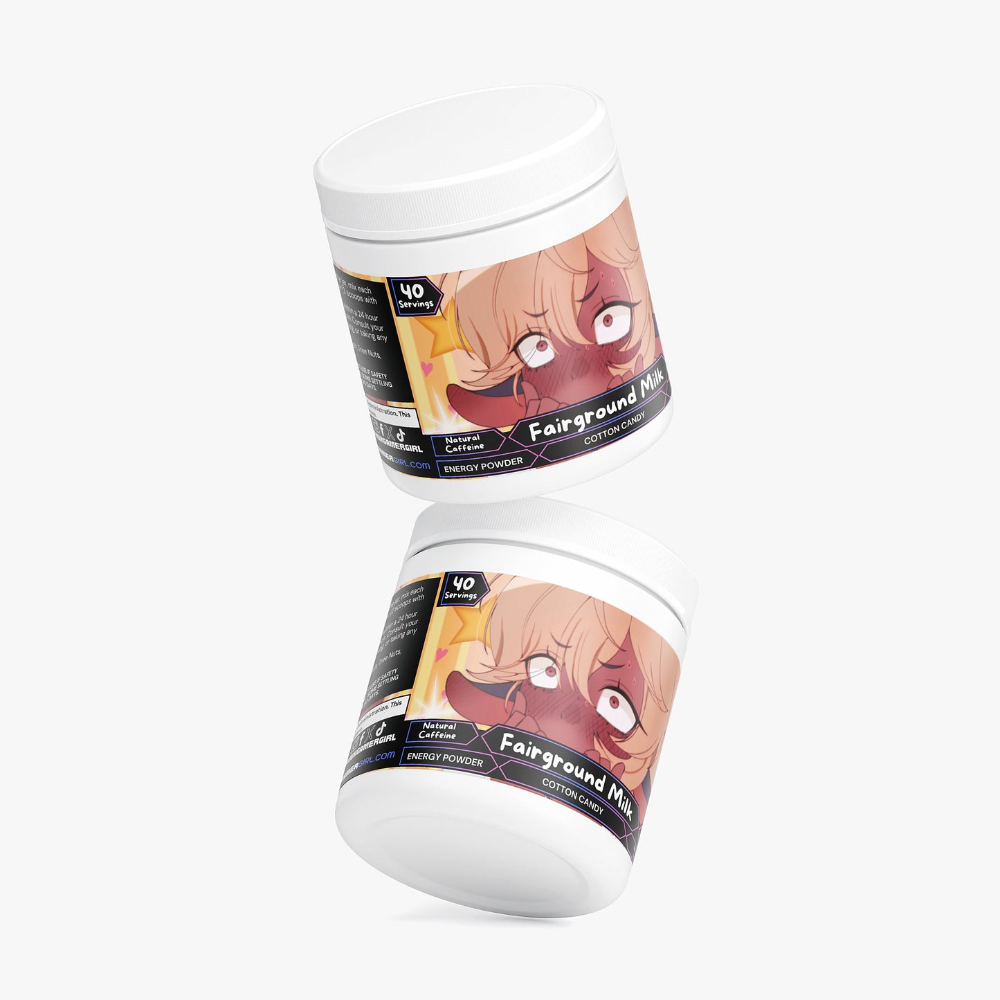 KeytheMoo - Fairground Milk Energy Powder (Cotton Candy)