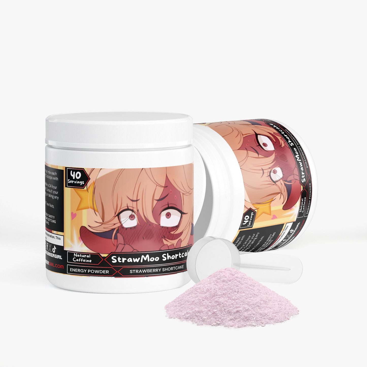 KeytheMoo - StrawMoo Shortcake Energy Powder (Strawberry Shortcake)