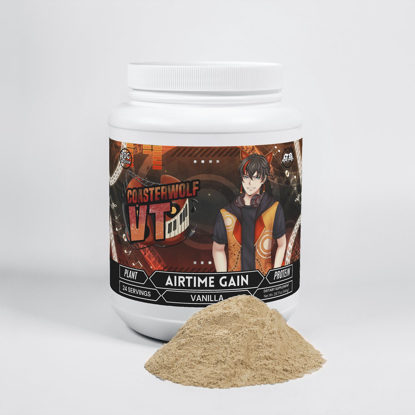 CoasterwolfVT -  Airtime Gain Plant Protein (Vanilla)