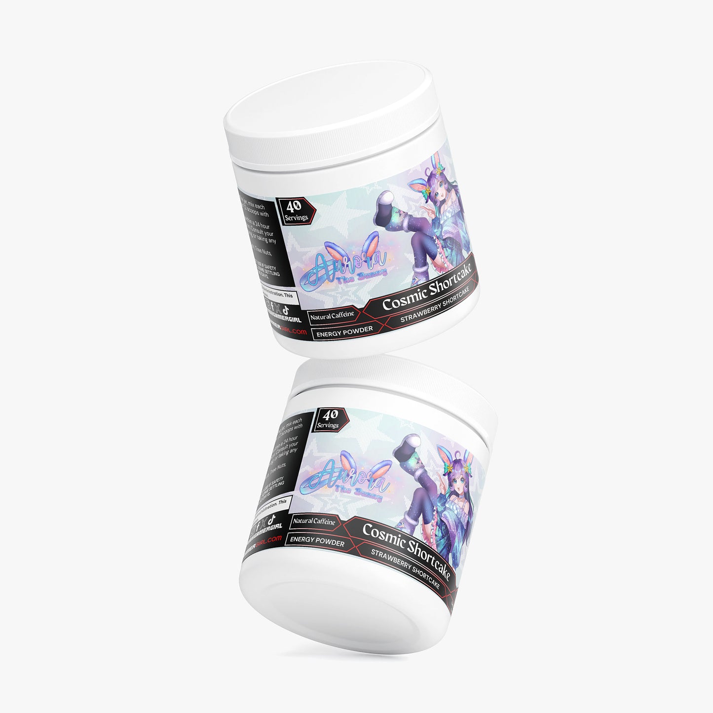 AuroraTheBunny - Cosmic Shortcake Energy Powder (Strawberry Shortcake)