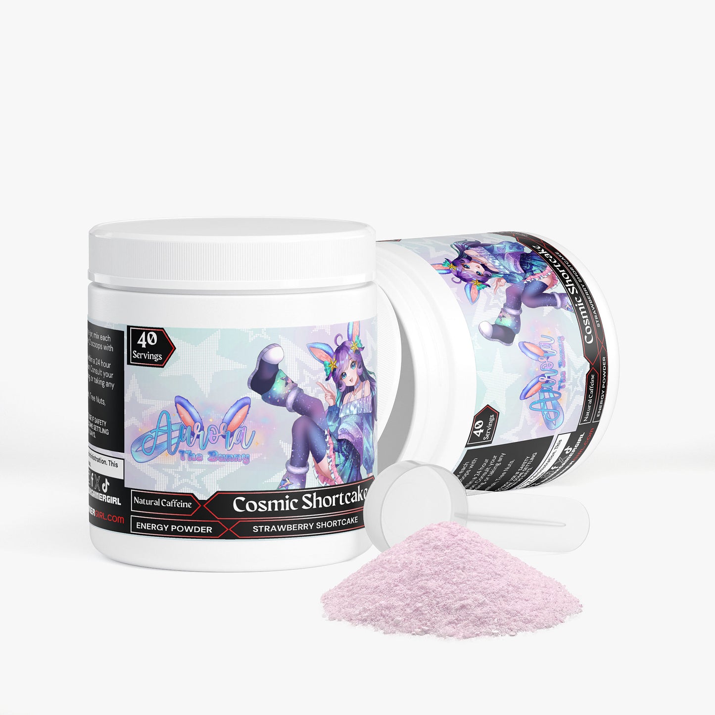 AuroraTheBunny - Cosmic Shortcake Energy Powder (Strawberry Shortcake)
