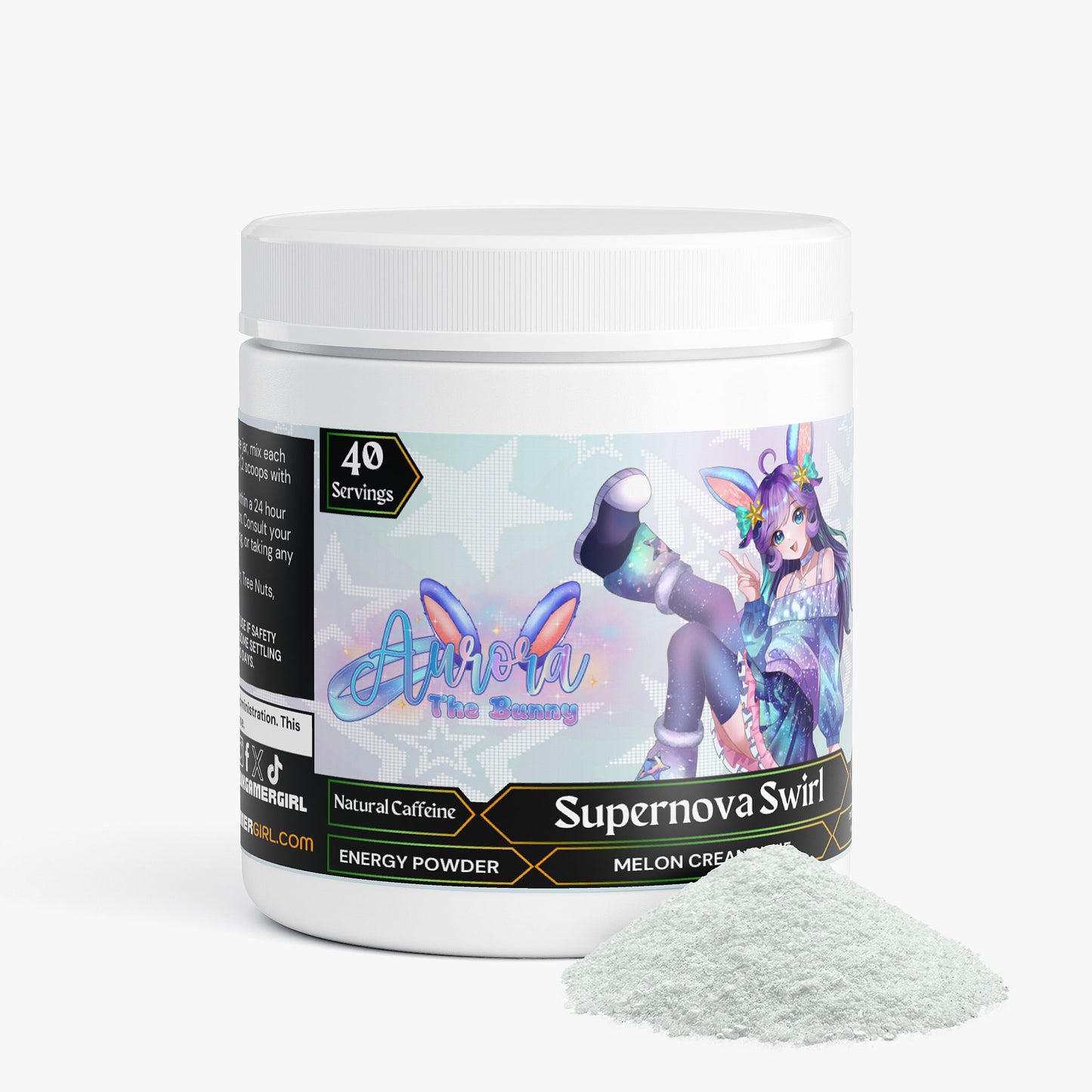 AuroraTheBunny - Supernova Swirl Energy Powder (Melon Creamsicle)