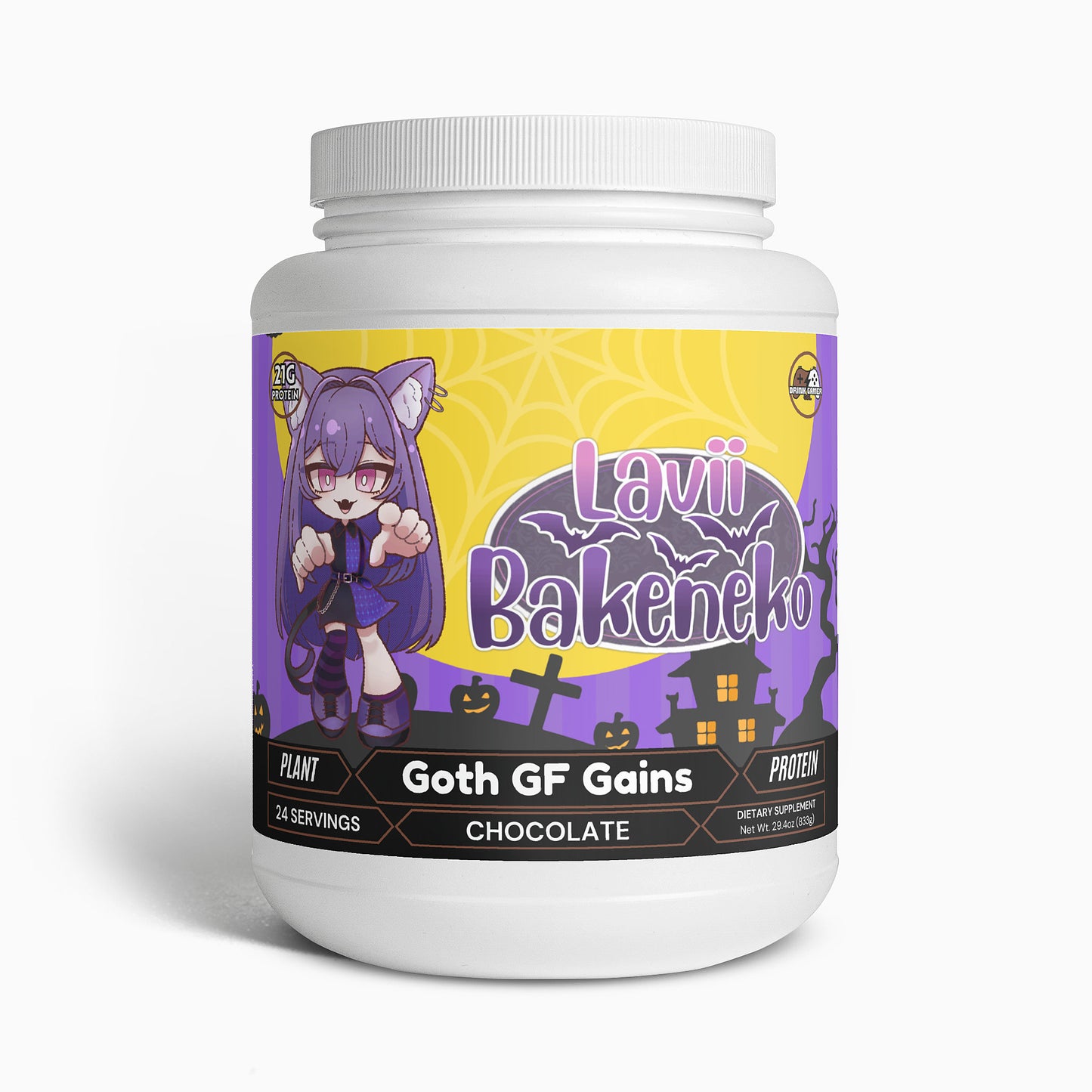 Lavii Bakeneko - Goth GF Gains Plant Protein (Chocolate)