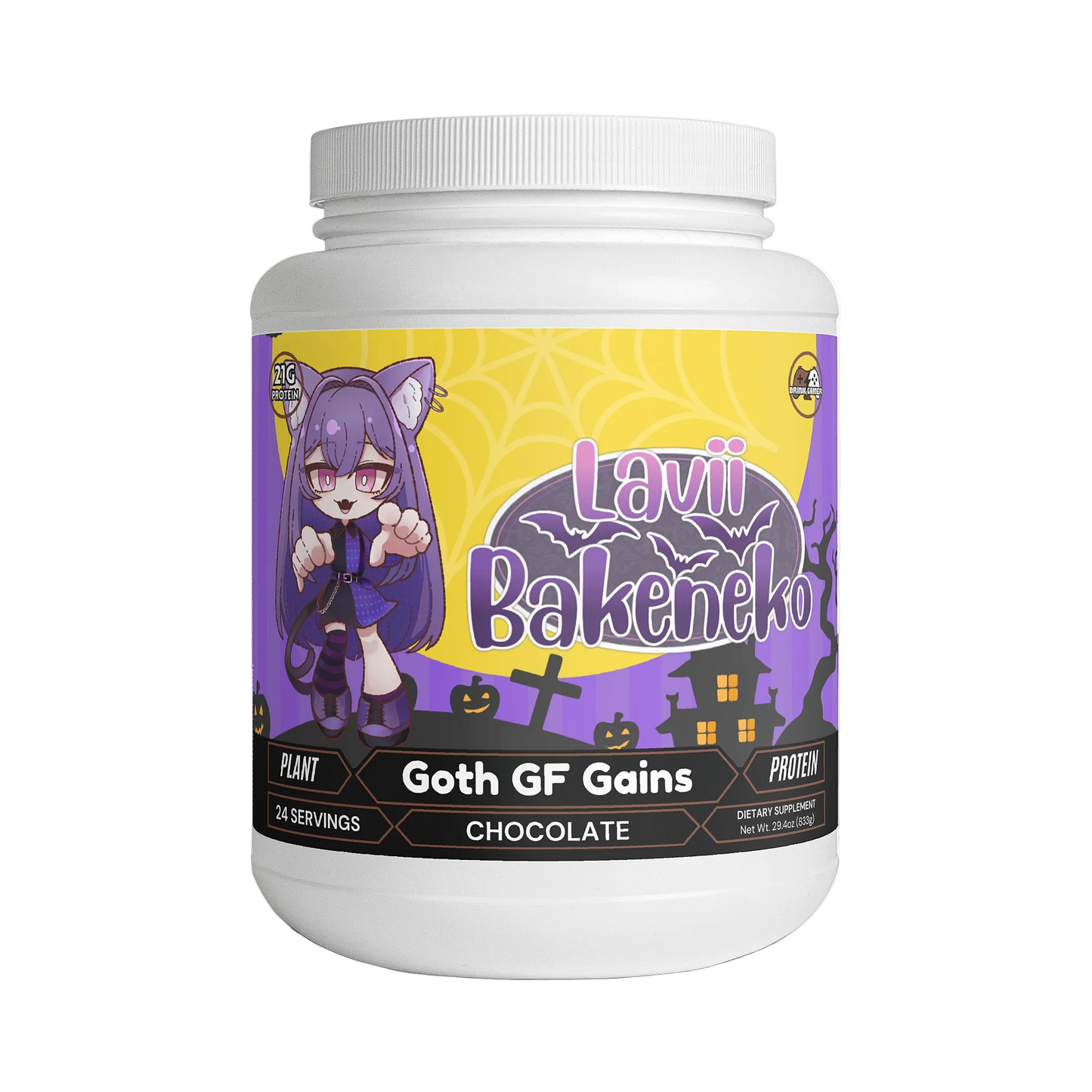 Lavii Bakeneko - Goth GF Gains Plant Protein (Chocolate)