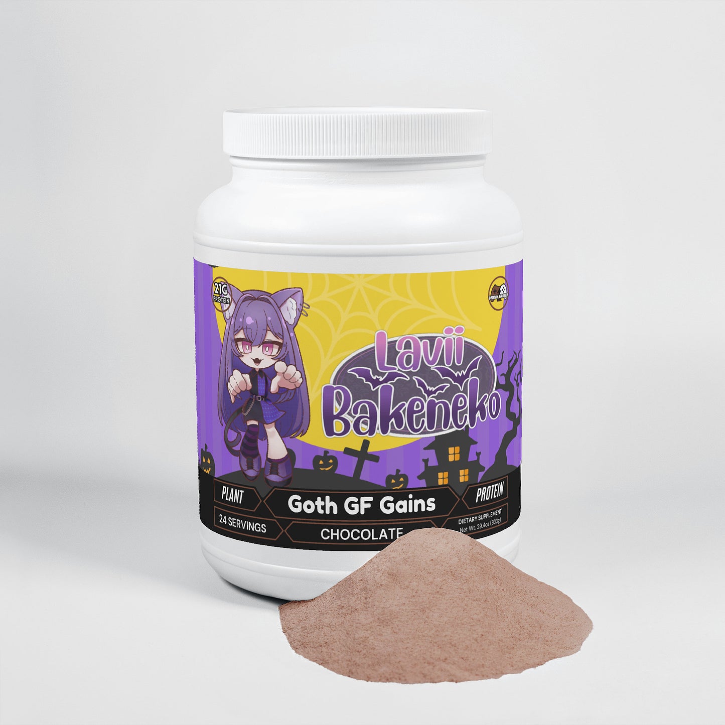 Lavii Bakeneko - Goth GF Gains Plant Protein (Chocolate)