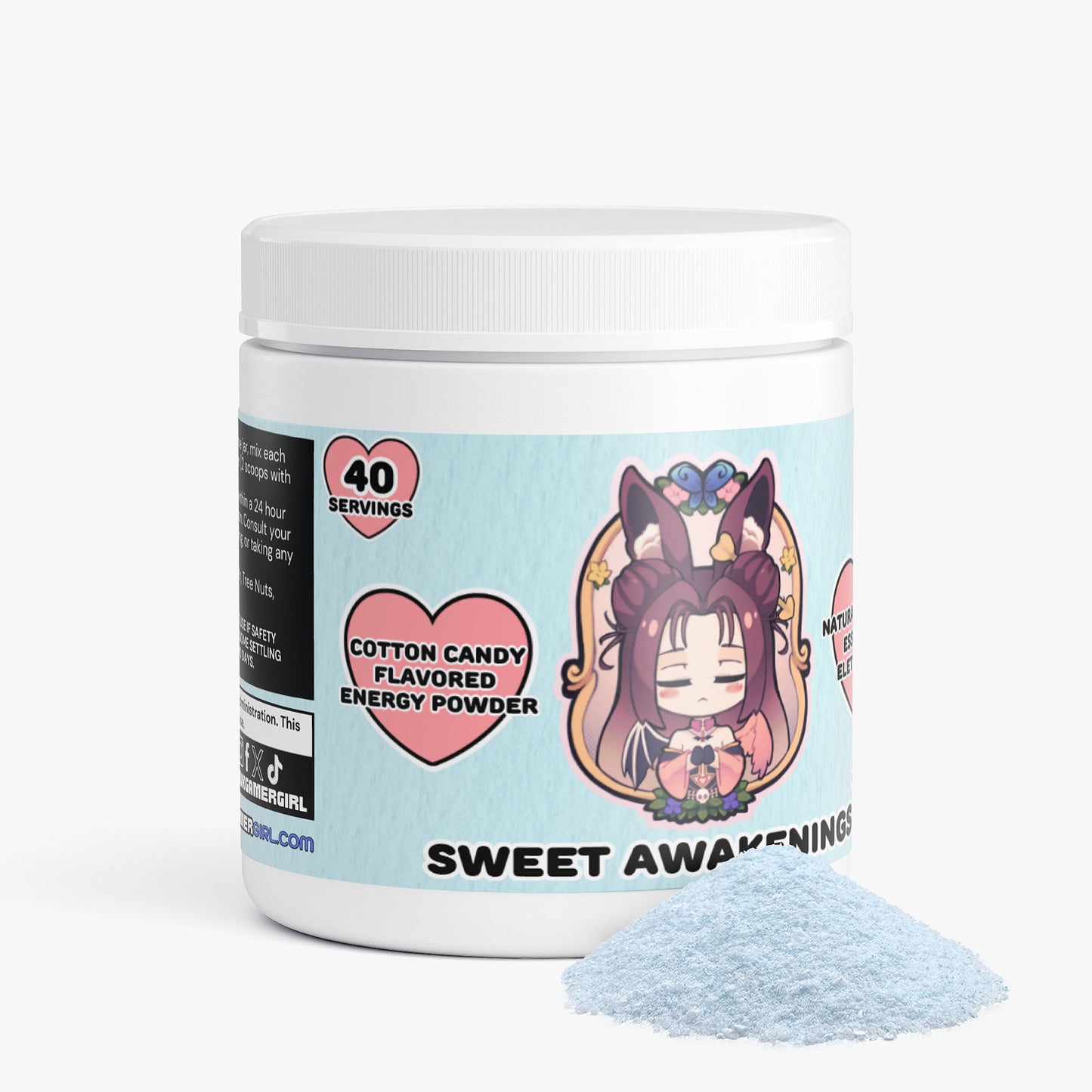 CrypticBunni - Sweet Awakenings Energy Powder (Cotton Candy)