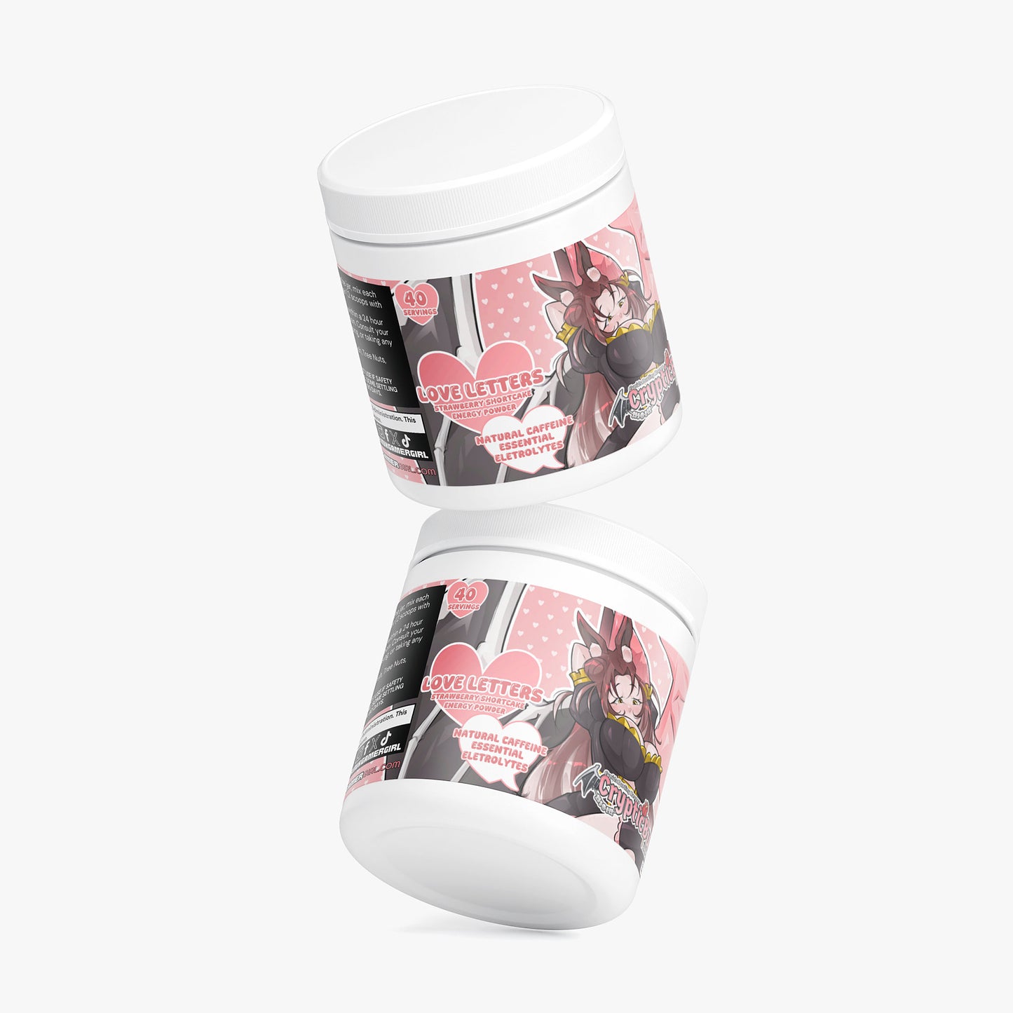 CrypticBunni - Love Letters Energy Powder (Strawberry Shortcake)